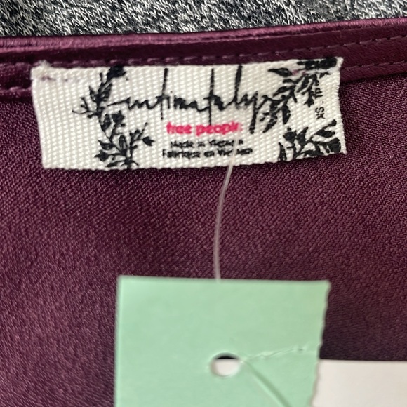 Free People Chasing Love Ruffle Satin - size XS - Picture 13 of 15